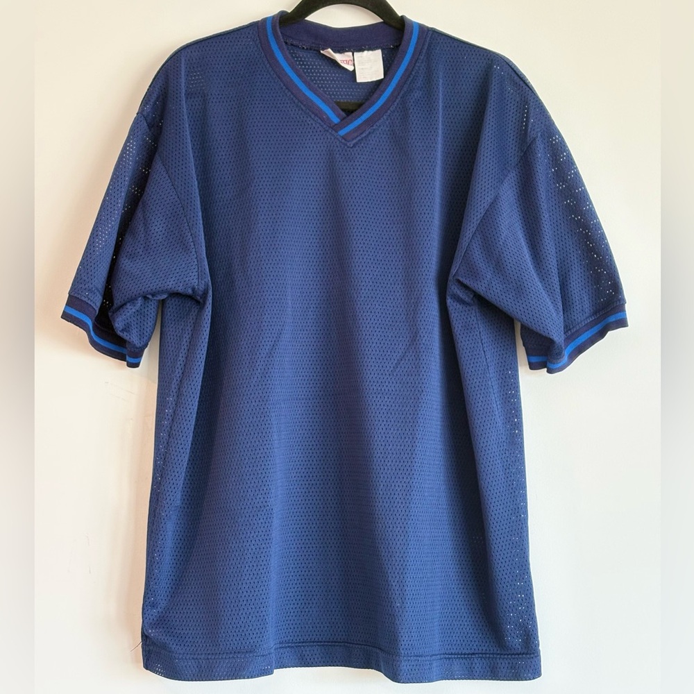 Athletic Works Men's Navy Mesh Jersey